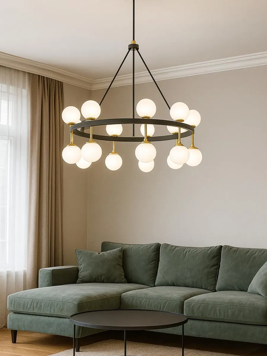 Lussolight pirinç gövdeli üç kollu modern masa lambası detay